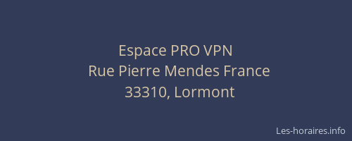 Espace PRO VPN