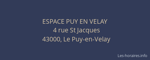 ESPACE PUY EN VELAY