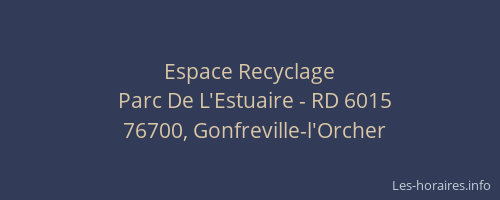 Espace Recyclage
