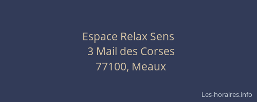 Espace Relax Sens