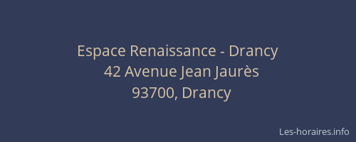 Espace Renaissance - Drancy