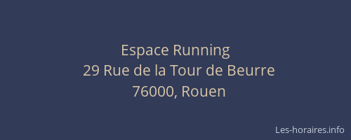 Espace Running