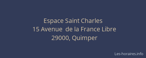 Espace Saint Charles