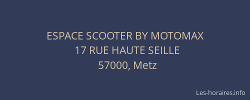 ESPACE SCOOTER BY MOTOMAX