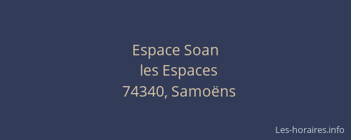 Espace Soan