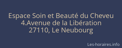 Espace Soin et Beauté du Cheveu