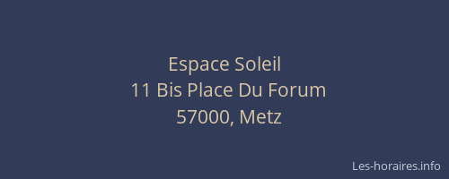 Espace Soleil