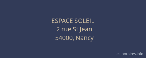ESPACE SOLEIL