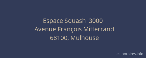 Espace Squash  3000