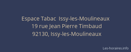 Espace Tabac  Issy-les-Moulineaux