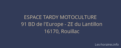 ESPACE TARDY MOTOCULTURE