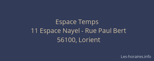 Espace Temps