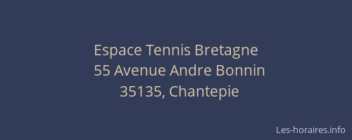 Espace Tennis Bretagne