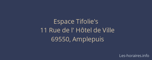 Espace Tifolie's