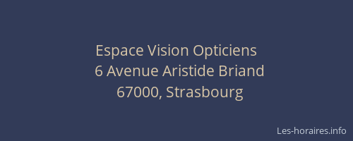 Espace Vision Opticiens