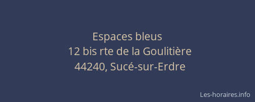 Espaces bleus