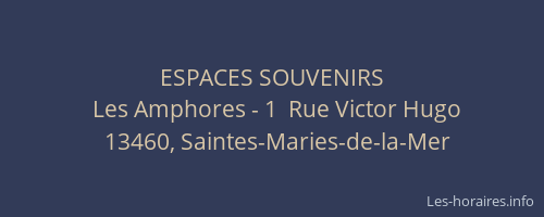 ESPACES SOUVENIRS