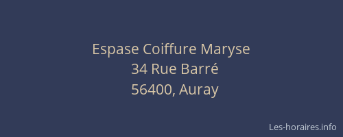 Espase Coiffure Maryse
