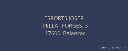 ESPORTS JOSEP