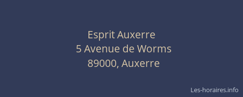 Esprit Auxerre