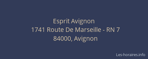 Esprit Avignon