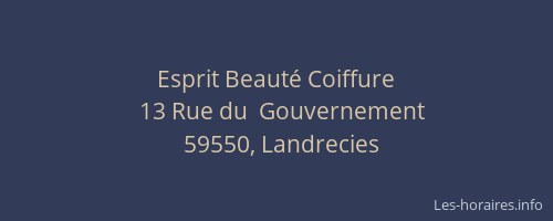 Esprit Beauté Coiffure
