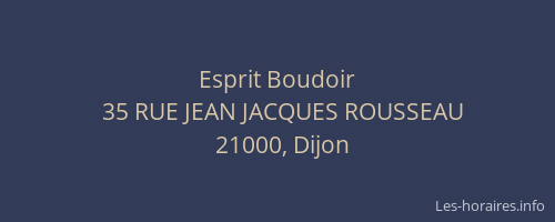 Esprit Boudoir