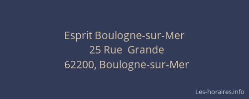 Esprit Boulogne-sur-Mer