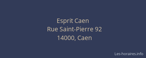 Esprit Caen