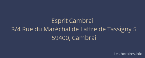 Esprit Cambrai