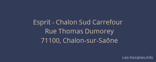 Esprit - Chalon Sud Carrefour
