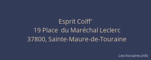 Esprit Coiff'