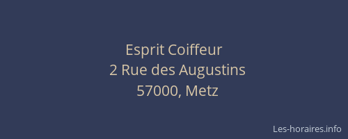 Esprit Coiffeur