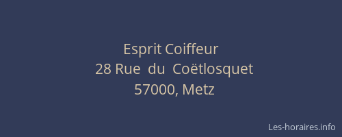 Esprit Coiffeur