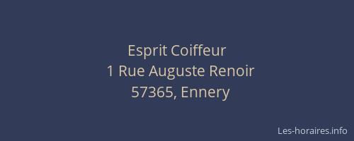 Esprit Coiffeur