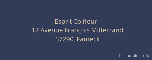 Esprit Coiffeur