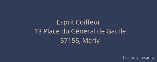 Esprit Coiffeur