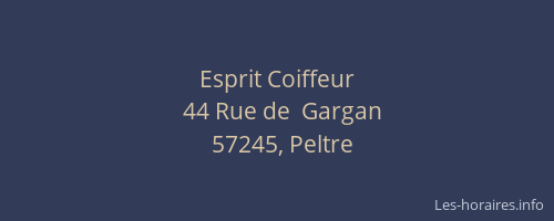 Esprit Coiffeur