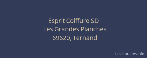 Esprit Coiffure SD