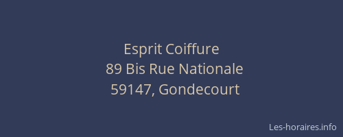 Esprit Coiffure