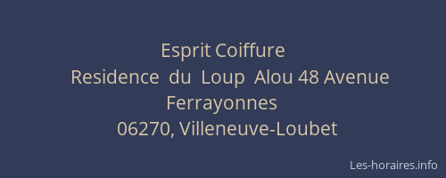 Esprit Coiffure
