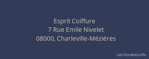 Esprit Coiffure