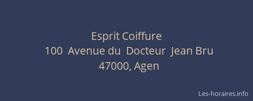 Esprit Coiffure
