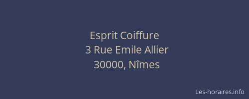 Esprit Coiffure