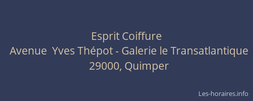Esprit Coiffure