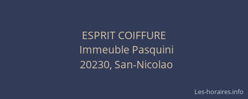 ESPRIT COIFFURE