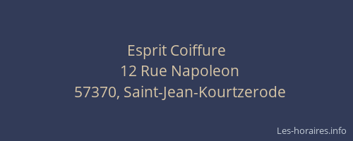 Esprit Coiffure