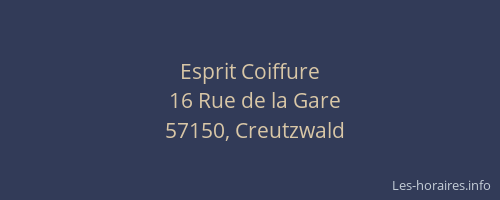 Esprit Coiffure