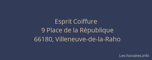 Esprit Coiffure