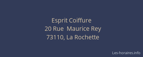 Esprit Coiffure